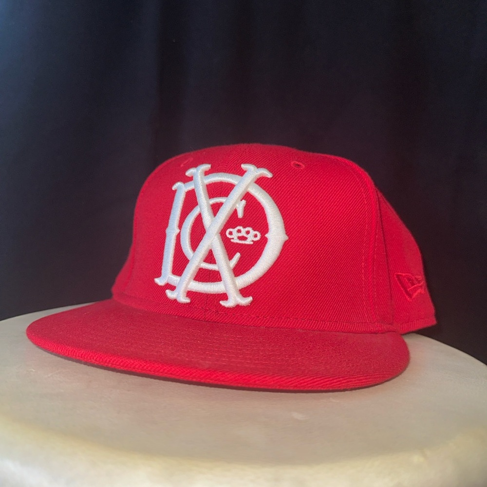 New Era 10 Deep Red Fitted Hat